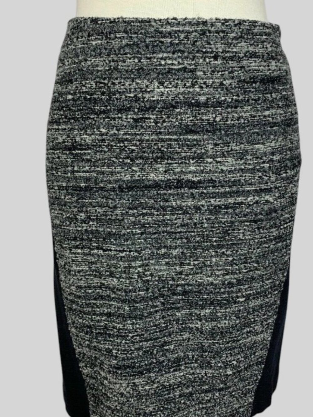 Ann Taylor Black Gray Tweed Skirt